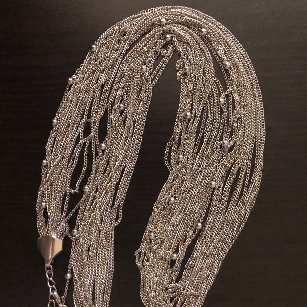 Silver chain necklace